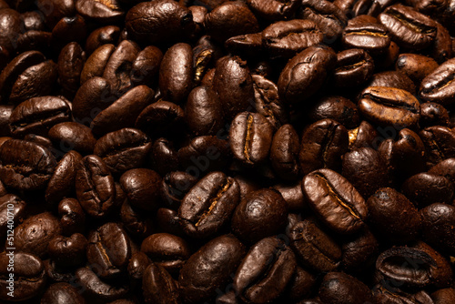 Coffee Beans Top Down View