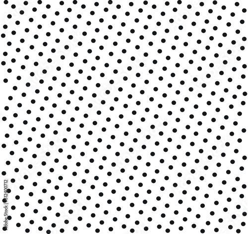 Abstract background Seamless vector dot pattern, simple. Black and white polka dot pattern. polka dot wave vector.