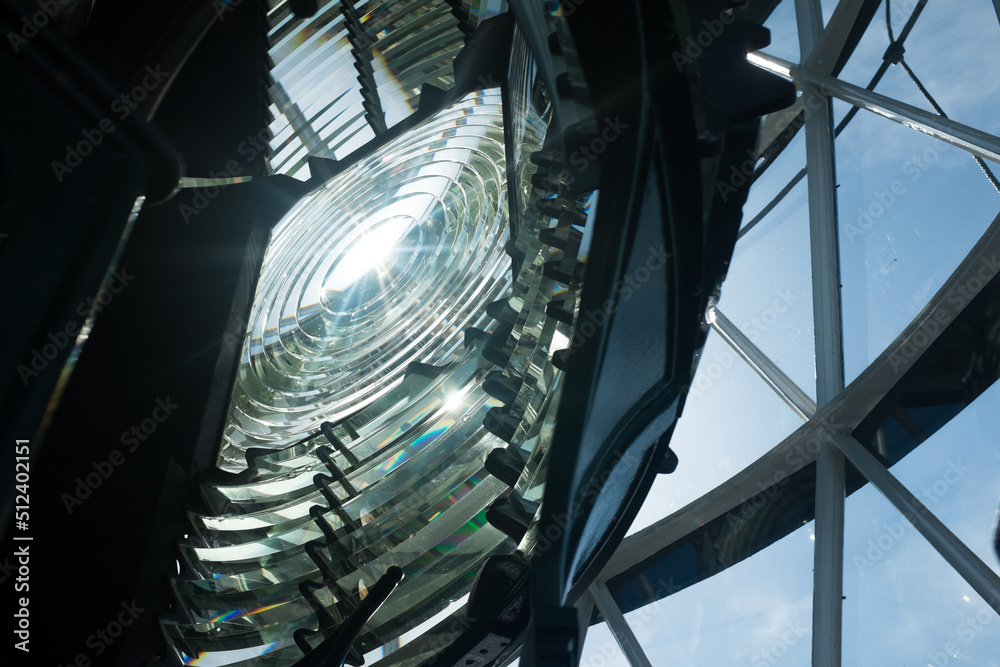 Fresnel Lens Lighthouse Stock Photo Adobe Stock