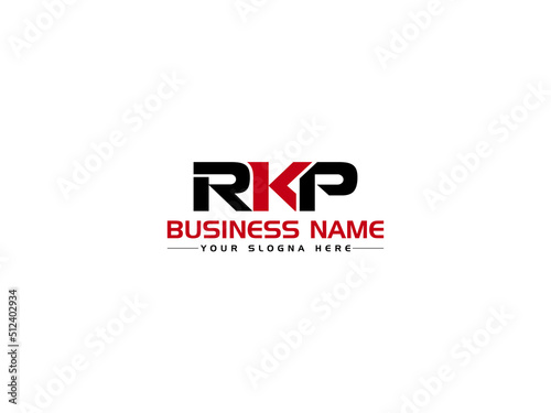 Monogram RKP Logo Letter Vector, Creative RK Logo Icon Design For Any Type Of Business Or Brand photo