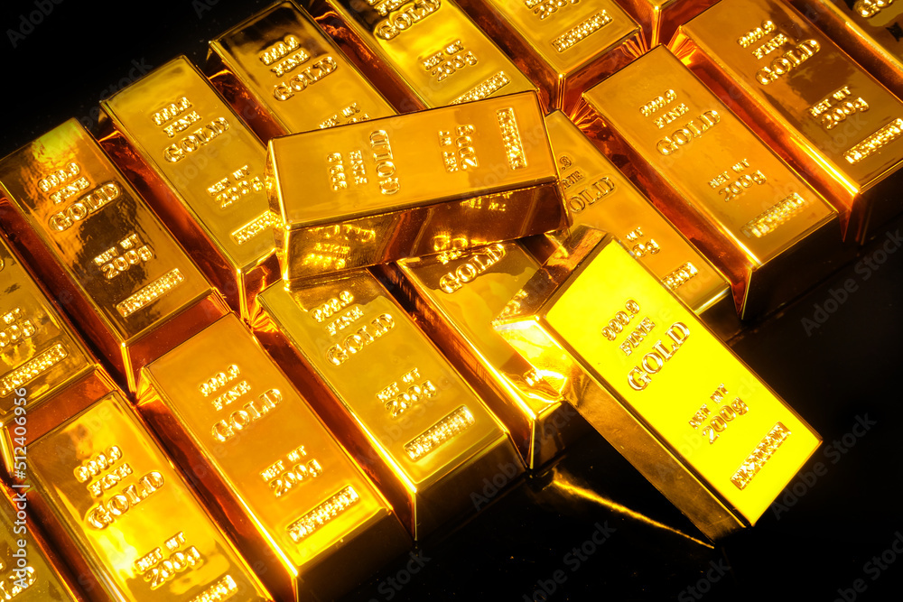 Gold bars on background, Business and Financial concepts. Gold bars on background, Business and Financial concepts.
