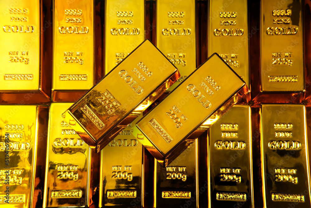 Gold bars on background, Business and Financial concepts. Gold bars on background, Business and Financial concepts.