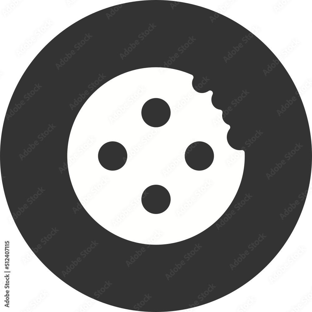 Obraz premium Marie Biscuit With Bite Icon