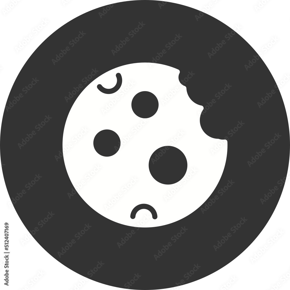 Obraz premium Cookie With Fine Chips Icon