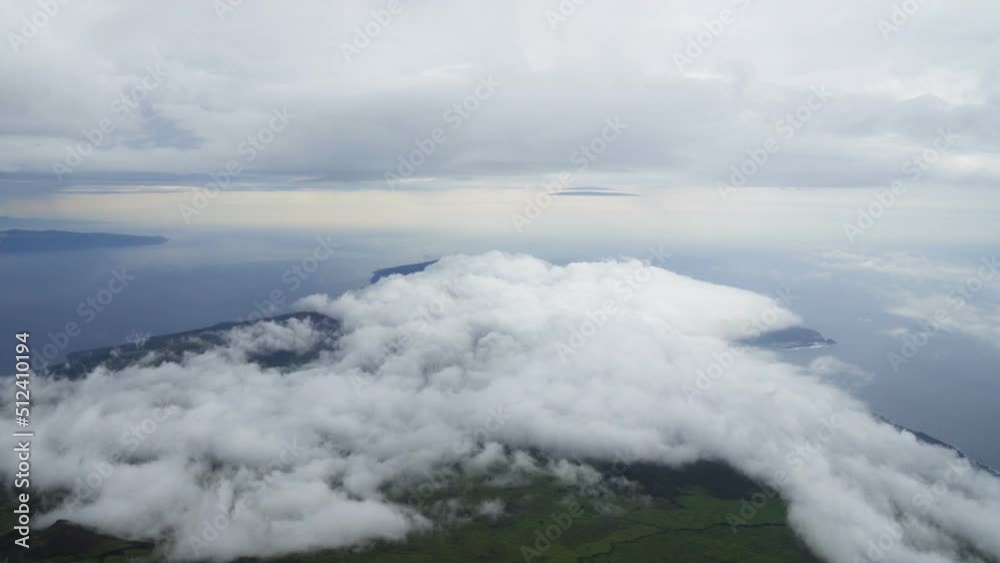 Pico Island and Cloudscape as seen from the Pico Mountain, Azores Islands, Real Time
Pico Island and Cloudscape as seen from the Pico Mountain, Azores Islands, Real Time