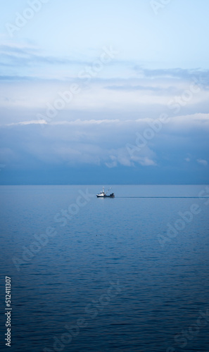 Wallpaper Mural boat on the sea Torontodigital.ca
