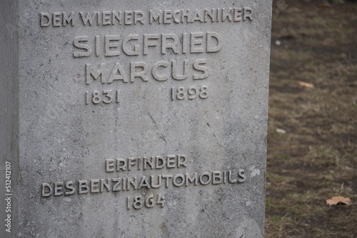 Monument of Siegfried Marcus in Vienna