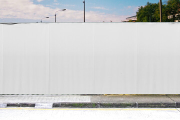 Clear Billboard and Wall Poster Mockup