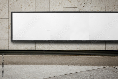 Fototapeta Naklejka Na Ścianę i Meble -  Clear Billboard and Wall Poster Mockup