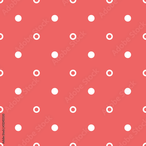 Vector seamless polka dots pattern. Simple design for wrapping paper  wallpaper  textile  stationery.