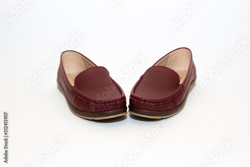 women's. Rounded Leather Moccasins 