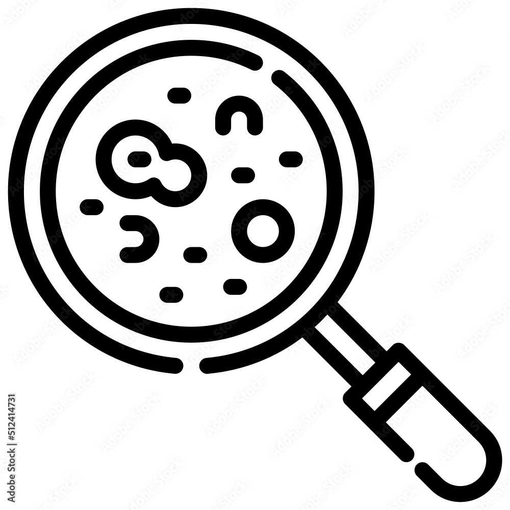 MAGNIFYING GLASS line icon,linear,outline,graphic,illustration MAGNIFYING GLASS line icon,linear,outline,graphic,illustration