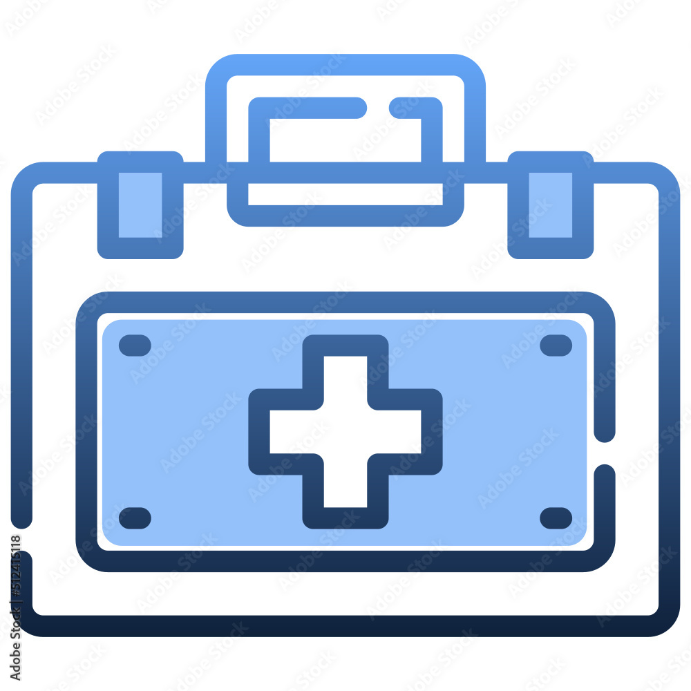 FIRST AID KIT Gradient icon,linear,outline,graphic,illustration FIRST AID KIT Gradient icon,linear,outline,graphic,illustration