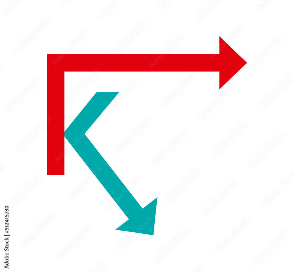 Letter k and arrows. Logo, brand. Logistic, finance, investment. Letter k and arrows. Logo, brand. Logistic, finance, investment.