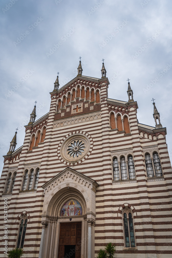 Facade of Piazzola sul Brenta Dome, Padua, Veneto, Italy, Europe