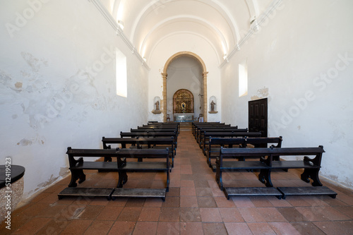Igreja de Nossa Senhora da Graça at the Fortaleza de Sangre in the Algarve, Portugal in summer.