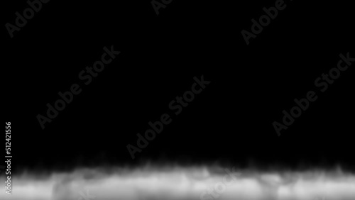 Seamless loop video. Abstract white smoke. Smoke, cloud of fog in dark background. Concept: light, white, fog, cloud, black background, 4k, smoke . Floating fog. Mist with alpha channel 4k UHD 