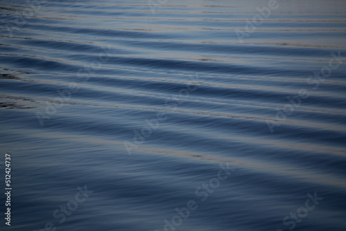 Ripple of waves from a rowboat