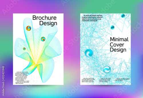 Minimum coverage of a vector. Cover design. Set of modern abstract musical backgrounds. Sound flyer for creating a fashionable cover, banner, poster, booklet...