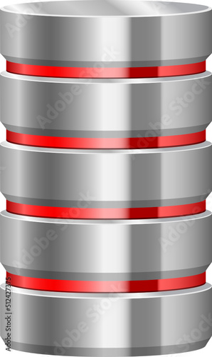 Data server clipart design illustration