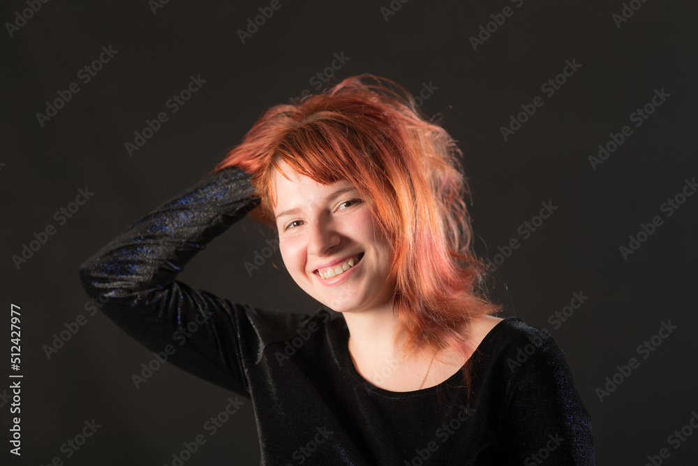 portrait of a girl with red hair portrait of a girl with red hair