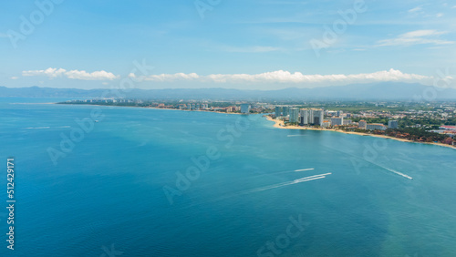 Aerial View of Marina Vallarta from the Sea