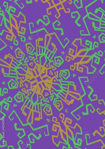 Abstract bright vector pattern sixties hippie aesthetic style y2k retro