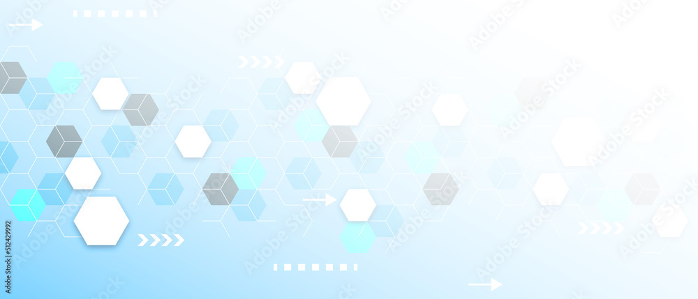 Abstract technology digital hi tech hexagons concept background Abstract technology digital hi tech hexagons concept background
