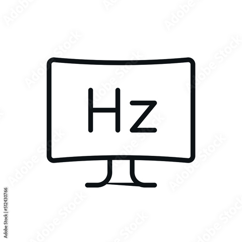 Higher Refresh Rates linear icon. Thin line customizable illustration. Contour symbol. Vector isolated outline drawing. Editable stroke