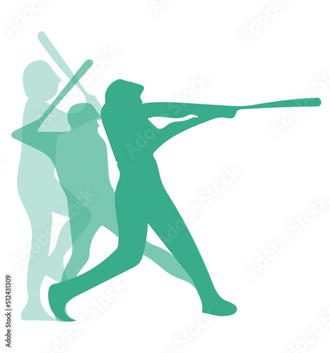 Baseball players logo - Vector