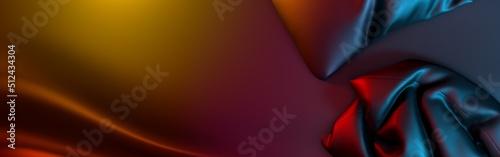 Bed pillows with erotic lights. 3D rendering photo