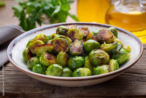 Brussels Sprouts roasted with olive oil