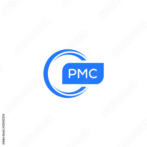 PMC letter design for logo and icon.PMC typography for technology, business and real estate brand.PMC monogram logo.vector illustration. photo