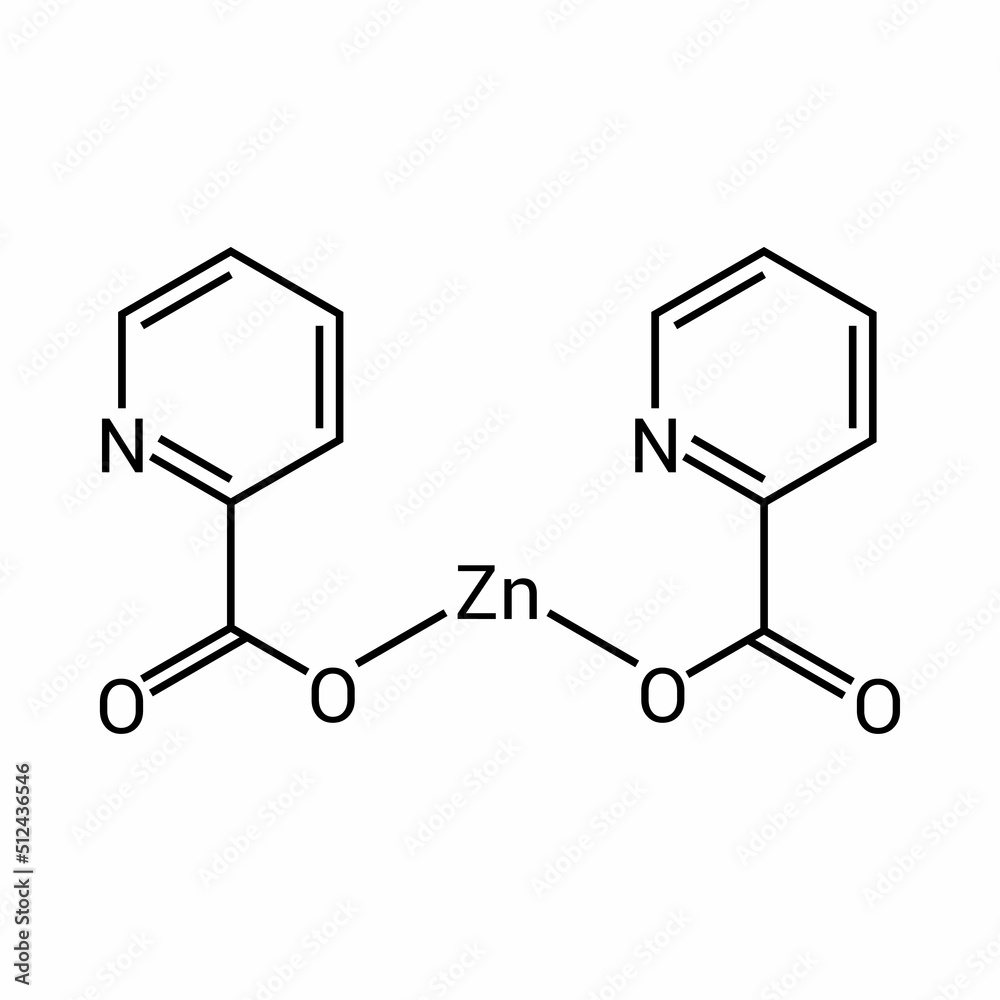 chemical structure of Zinc picolinate (C12H8N2O4Zn) chemical structure of Zinc picolinate (C12H8N2O4Zn)