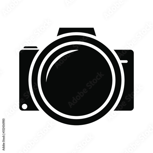 Foto camera icon vector set. photo illustration sign collection. focus symbol. cam logo or mark. photo