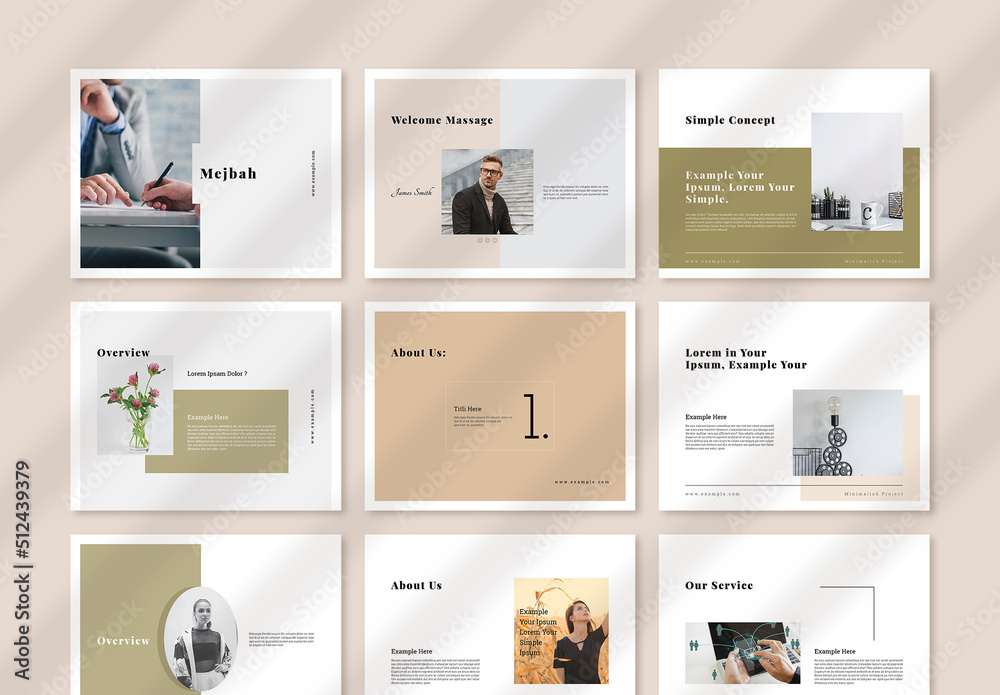 Minimalish Brochure Stock Template | Adobe Stock