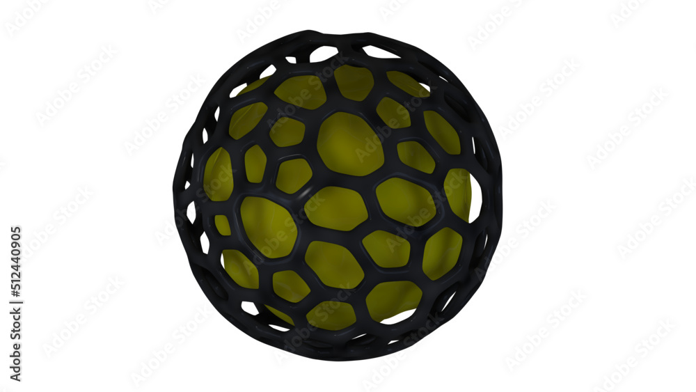 3d render abstraction yellow layer in the middle of the grid 3d render abstraction yellow layer in the middle of the grid