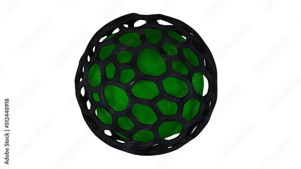 3d render abstraction green layer in the middle of the grid 3d render abstraction green layer in the middle of the grid