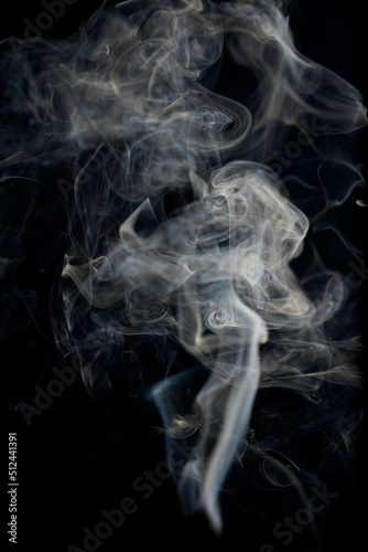 smoke on a dark background in high resolution