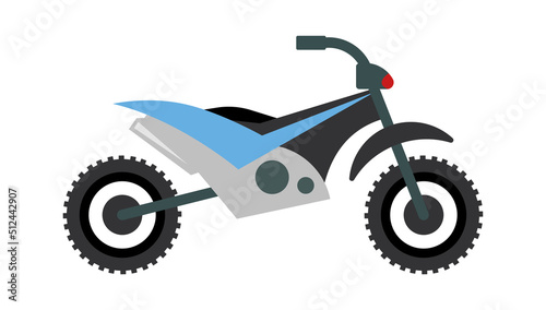 Off-road motorcycle Icon. Vector illustration