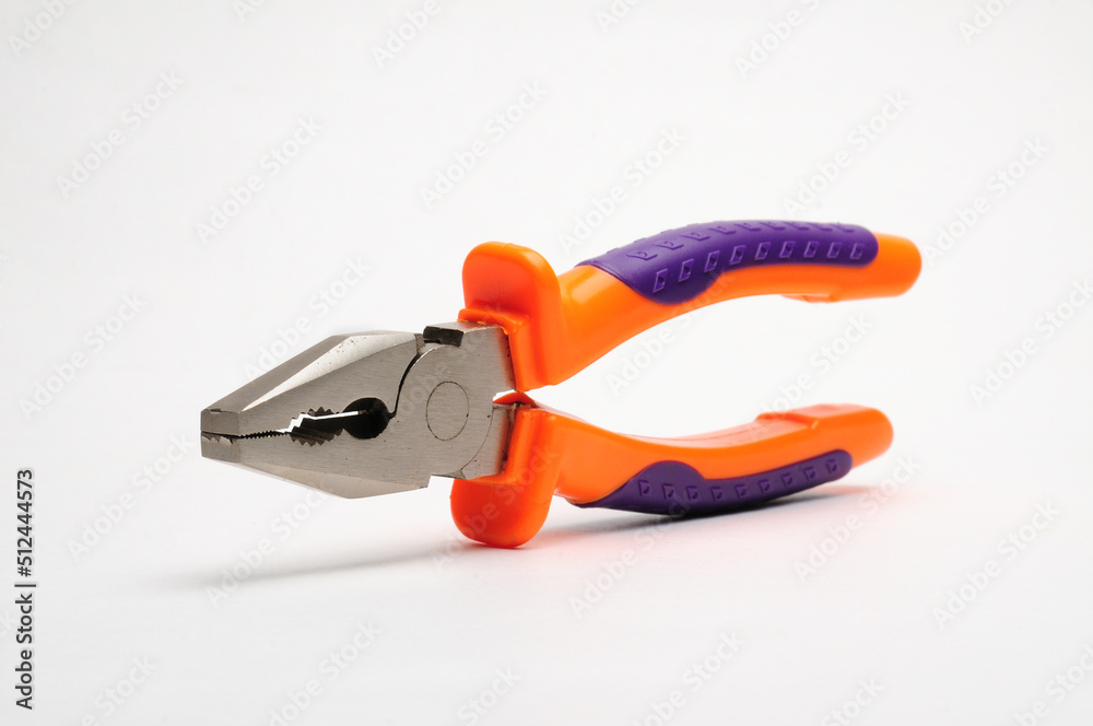 Pliers for various jobs on a white background Pliers for various jobs on a white background