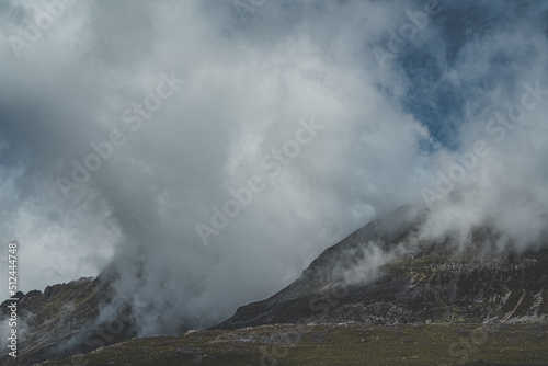 Amazing mountains and clouds in Scotland © Nara