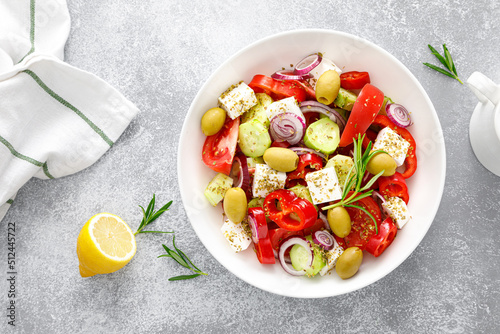Greek salad. Healthy food. Mediterranean diet