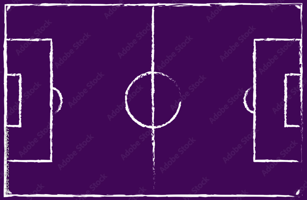 Football Field with international required dimensions in World Cup 2022