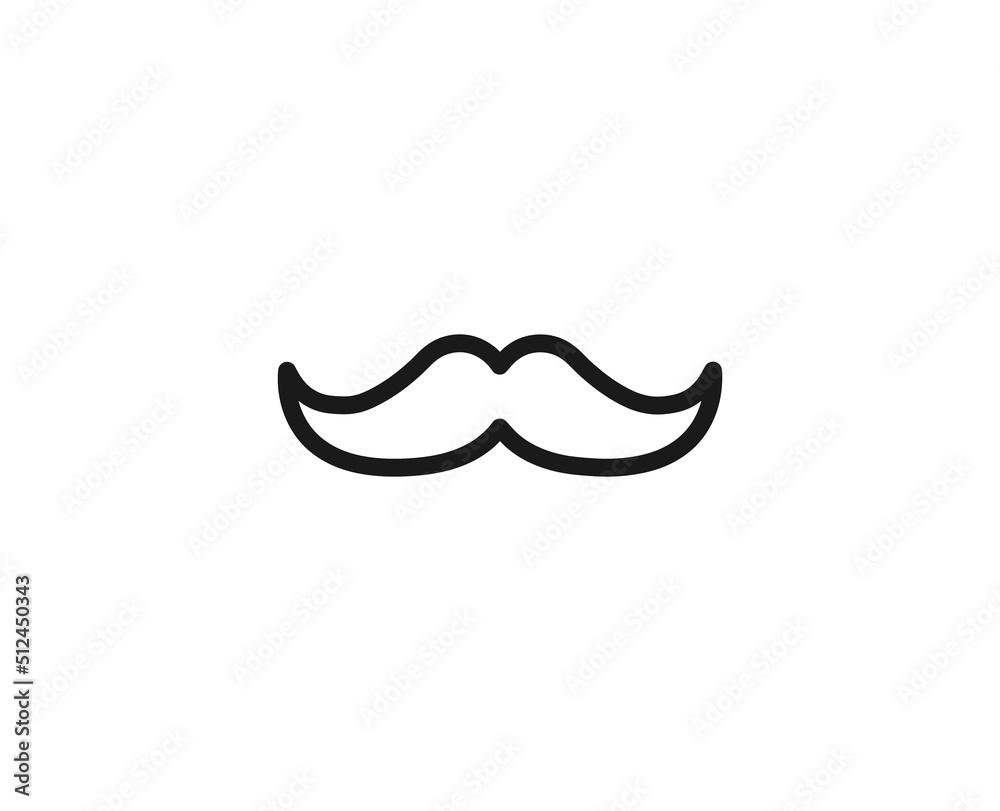 Obraz premium Beauty line icon on white background
