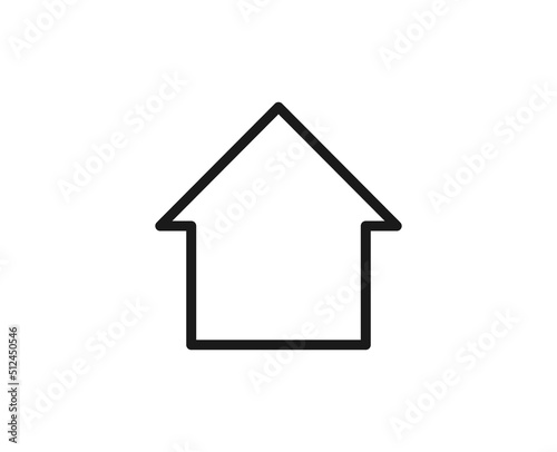 Constraction line icon on white background