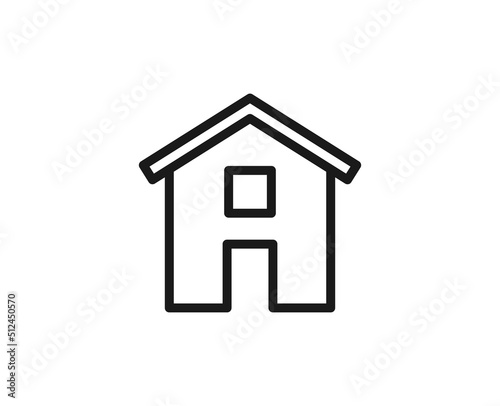 Constraction line icon on white background