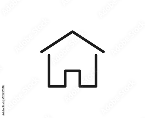 Constraction line icon on white background