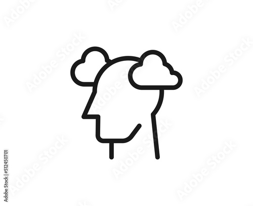 Beauty line icon on white background