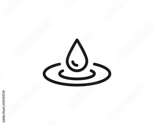 Beauty line icon on white background